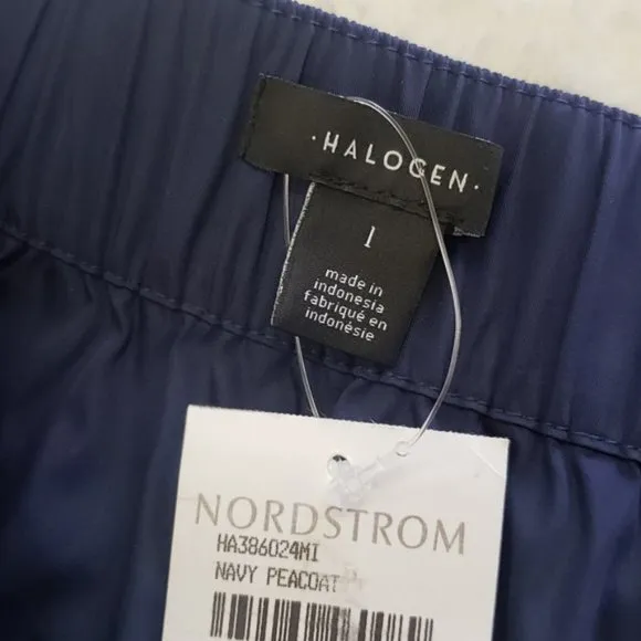 🎁 Halogen A-Line Midi Skirt Navy Peacoat