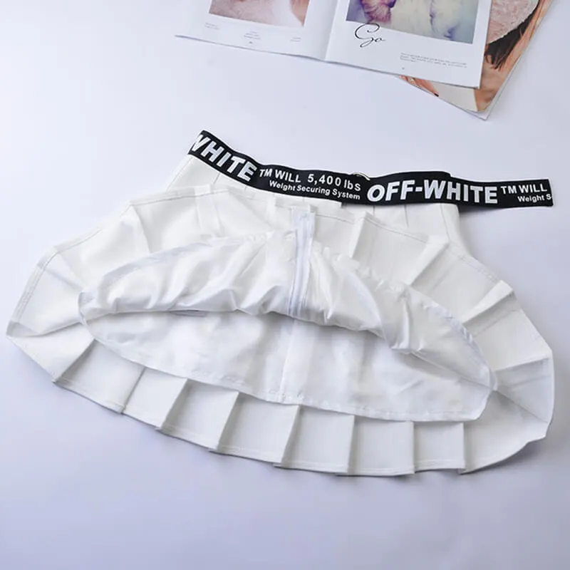 [@0cmspring] "DARK HIGH WAIST" PLEATED SKIRT K052605REVIEW