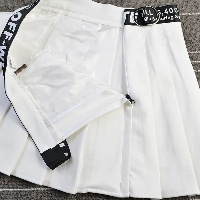 [@0cmspring] "DARK HIGH WAIST" PLEATED SKIRT K052605REVIEW