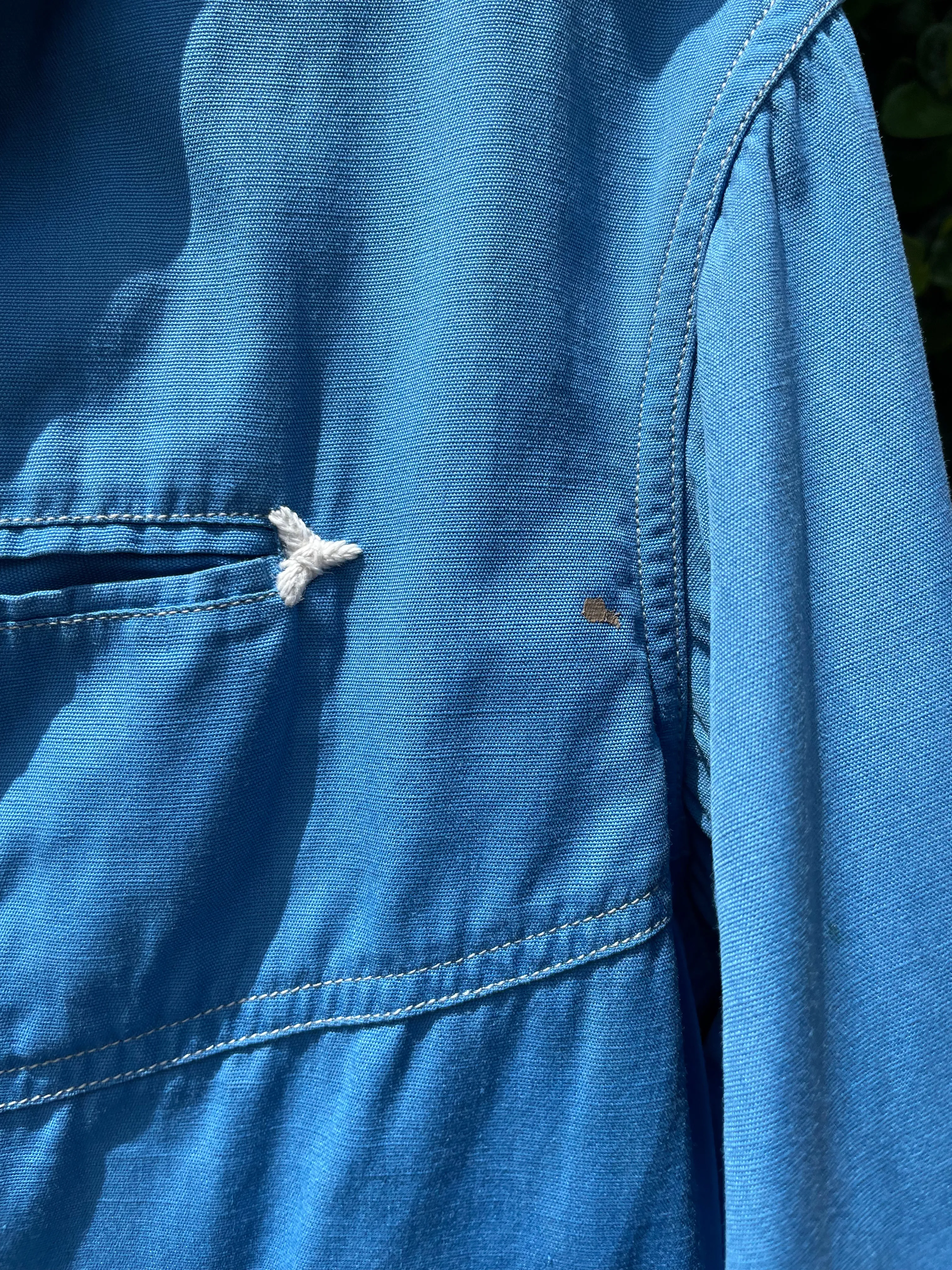 1930s Cornflower Blue Sailor Middy Two Piece Sportswear Ensemble