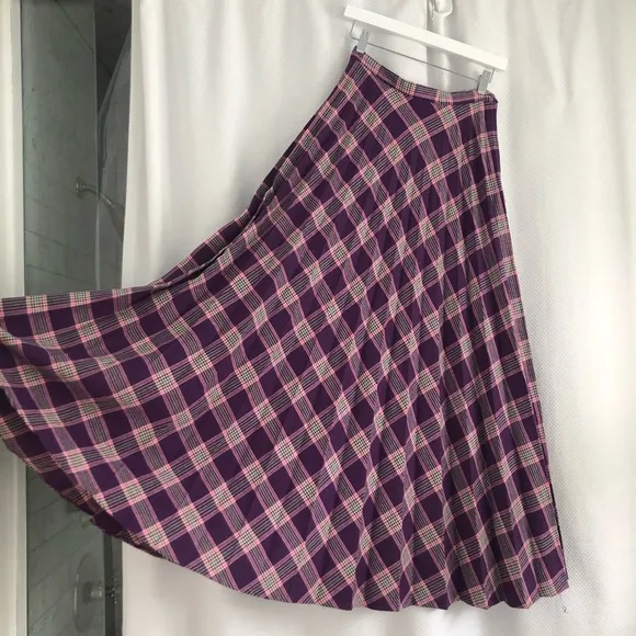 1960’s Purple Pleated Maxi Skirt