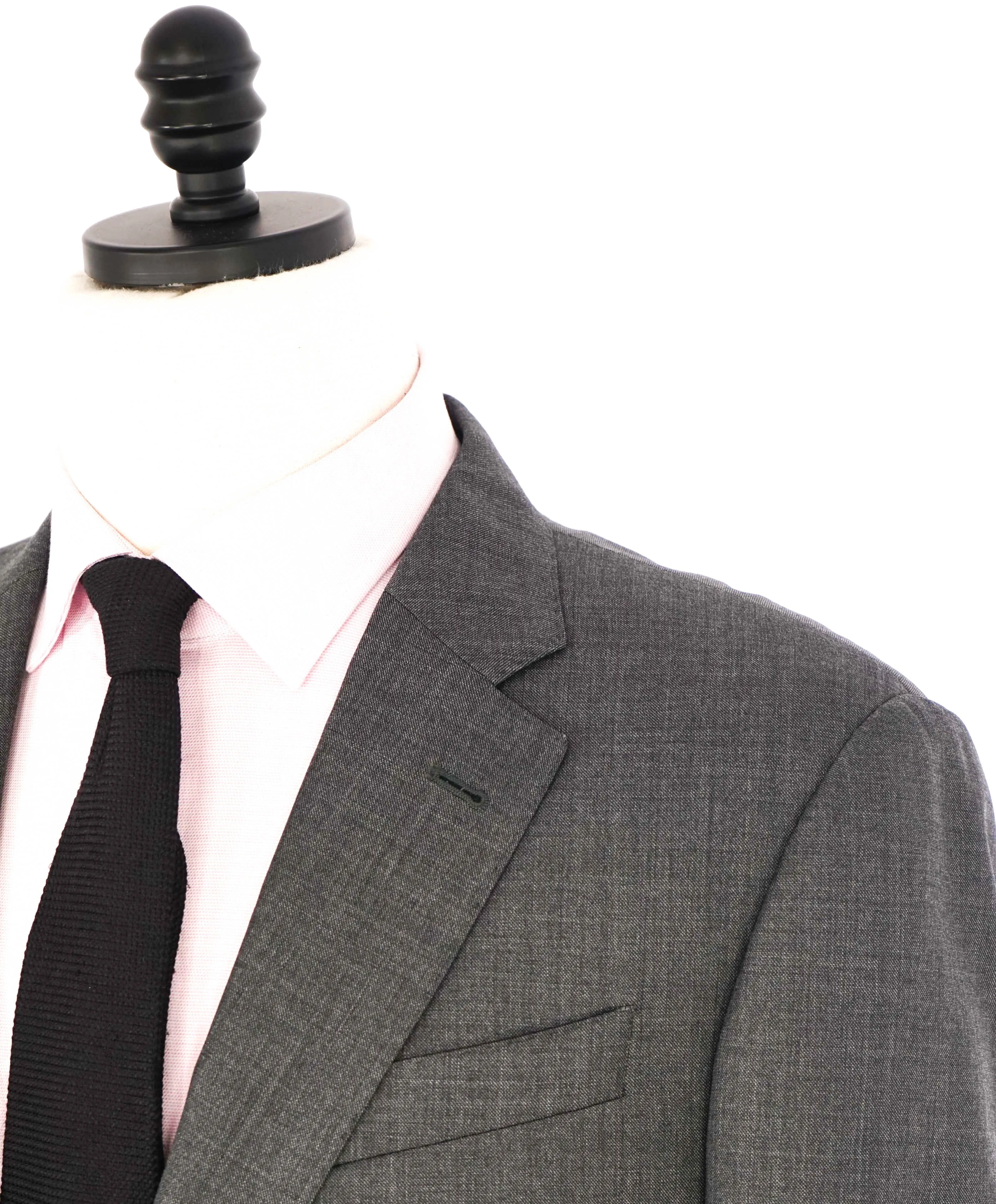 $1,995 EMPORIO ARMANI - “G LINE” Gray 1-Btn Notch Lapel 130's Suit - 42R