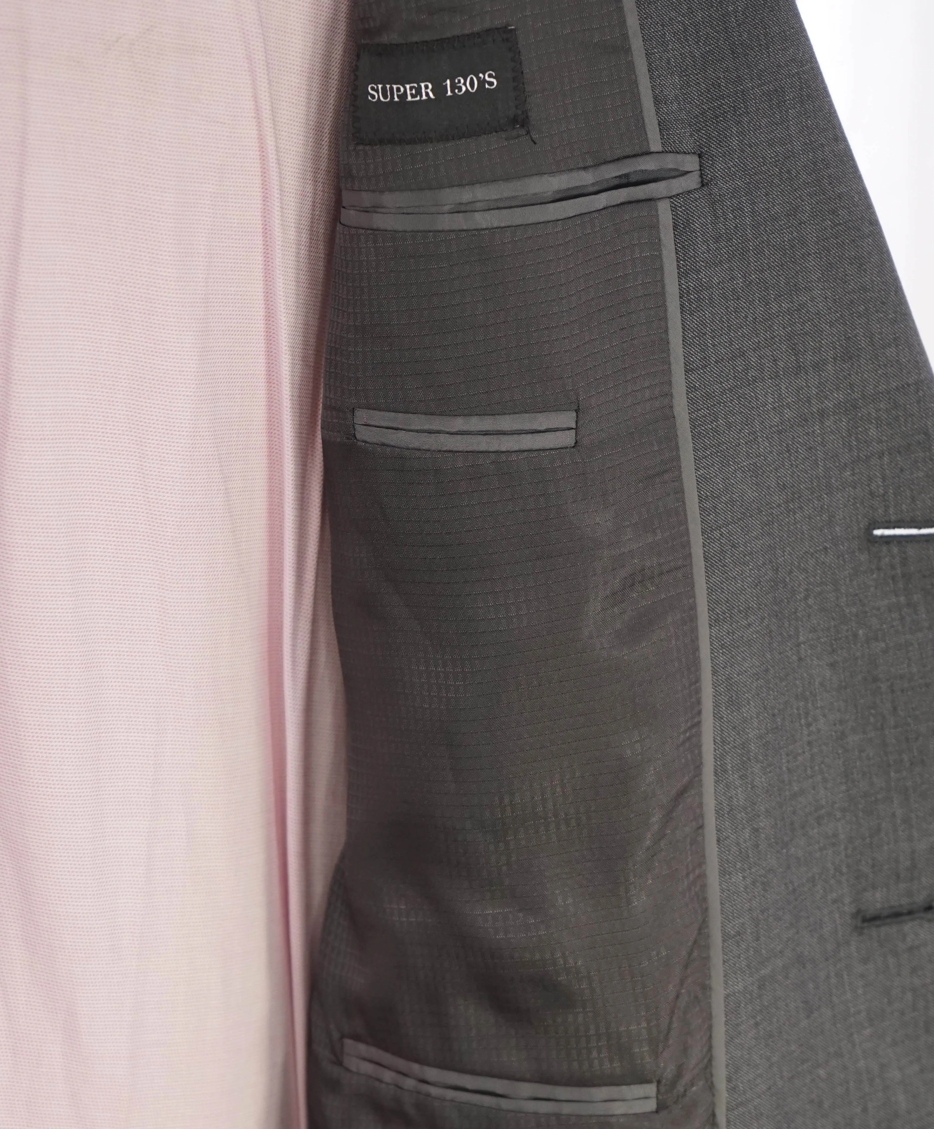 $1,995 EMPORIO ARMANI - “G LINE” Gray 1-Btn Notch Lapel 130's Suit - 42R