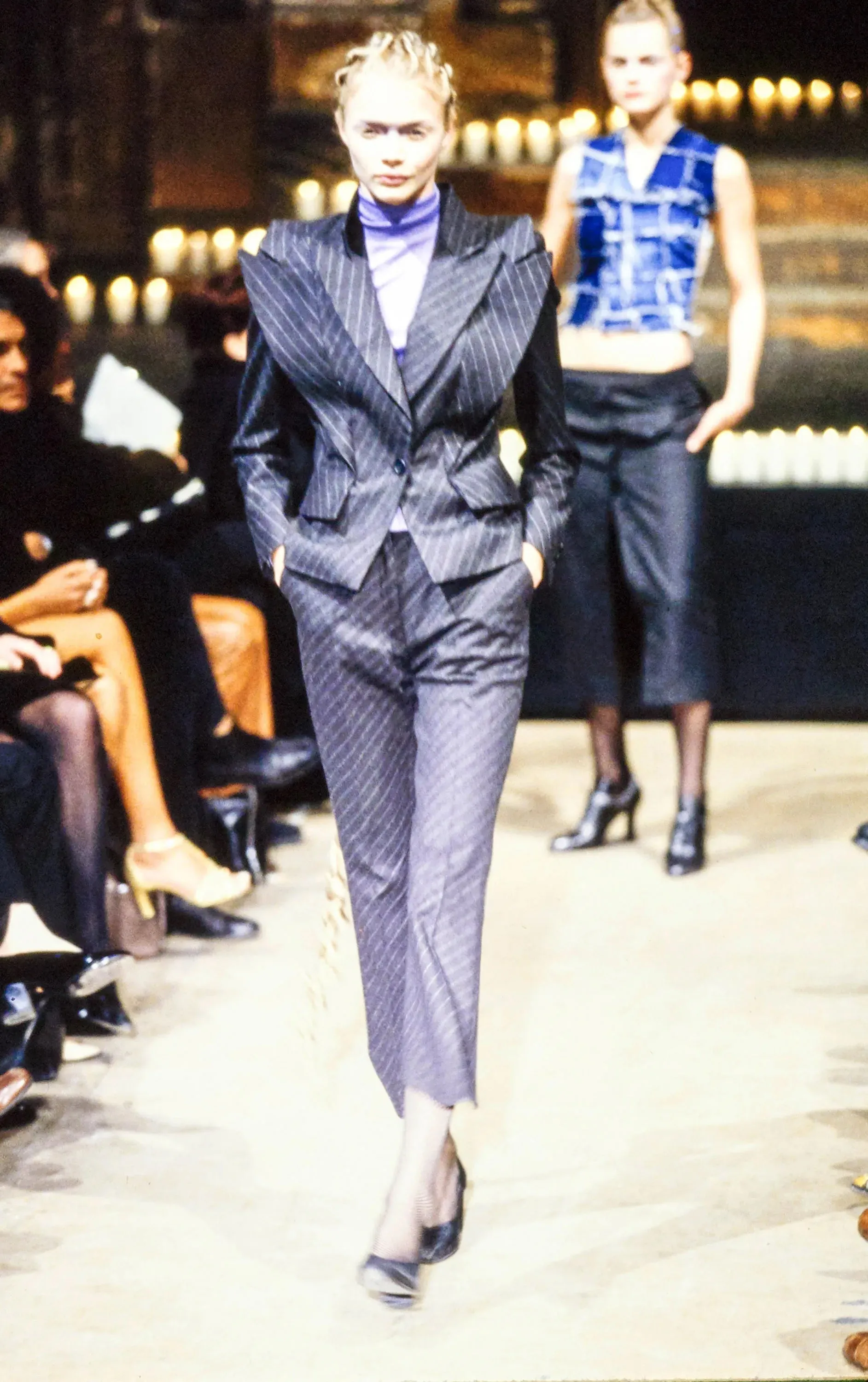 1996 F/W 'Dante' Double Lapel Pinstripe Blazer