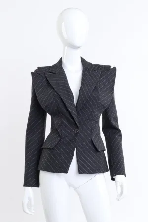 1996 F/W 'Dante' Double Lapel Pinstripe Blazer