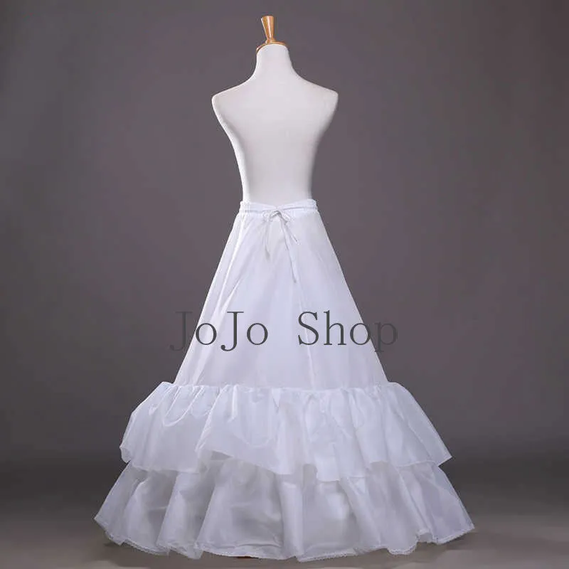 2 Hoop A-line Under Skirt Petticoat for A-line Wedding Dress P1004