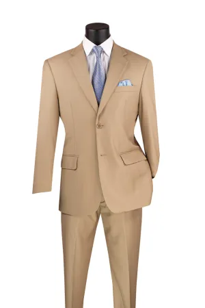 2 Piece Suit with 2″ Adjustable Waist Band Light Beige F-2C900