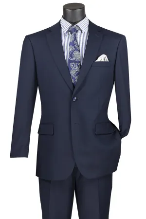 2 Piece Suit with 2″ Adjustable Waist Band (Navy) F-2C900
