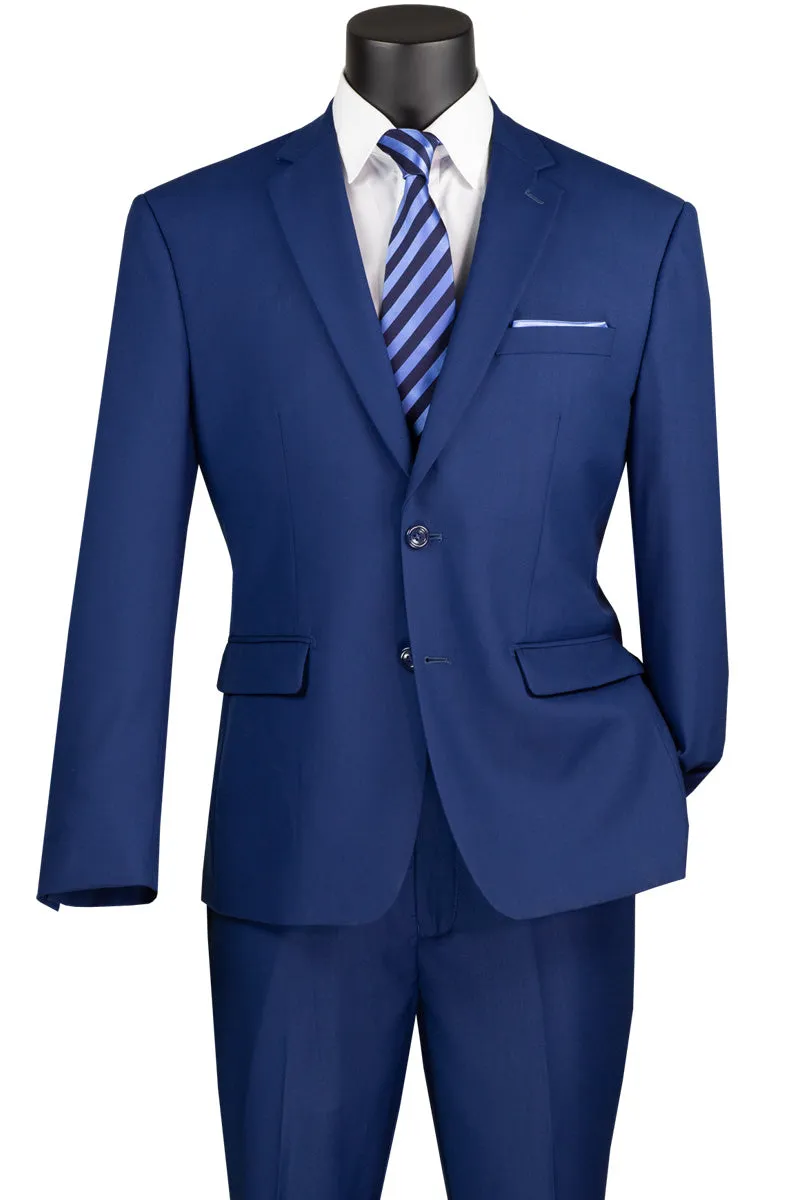 2 Piece Suit with 2″ Adjustable Waist Band (Twilight Blue) F-2C900