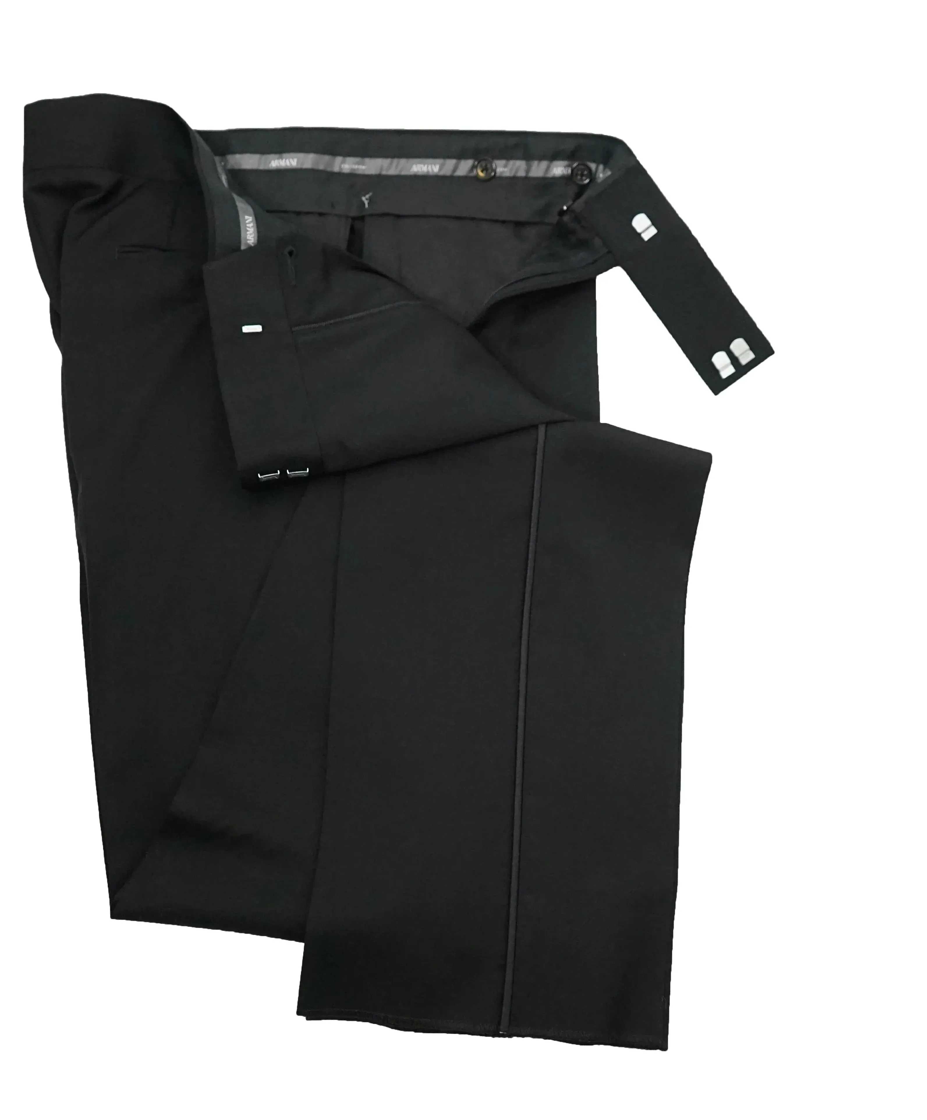 $2,095 ARMANI COLLEZIONI - “G LINE” 1-Button Notch Lapel Tuxedo Suit - 40L