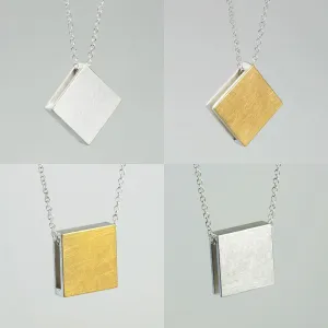 3456∞ N°114 / Double Faced Square Necklace