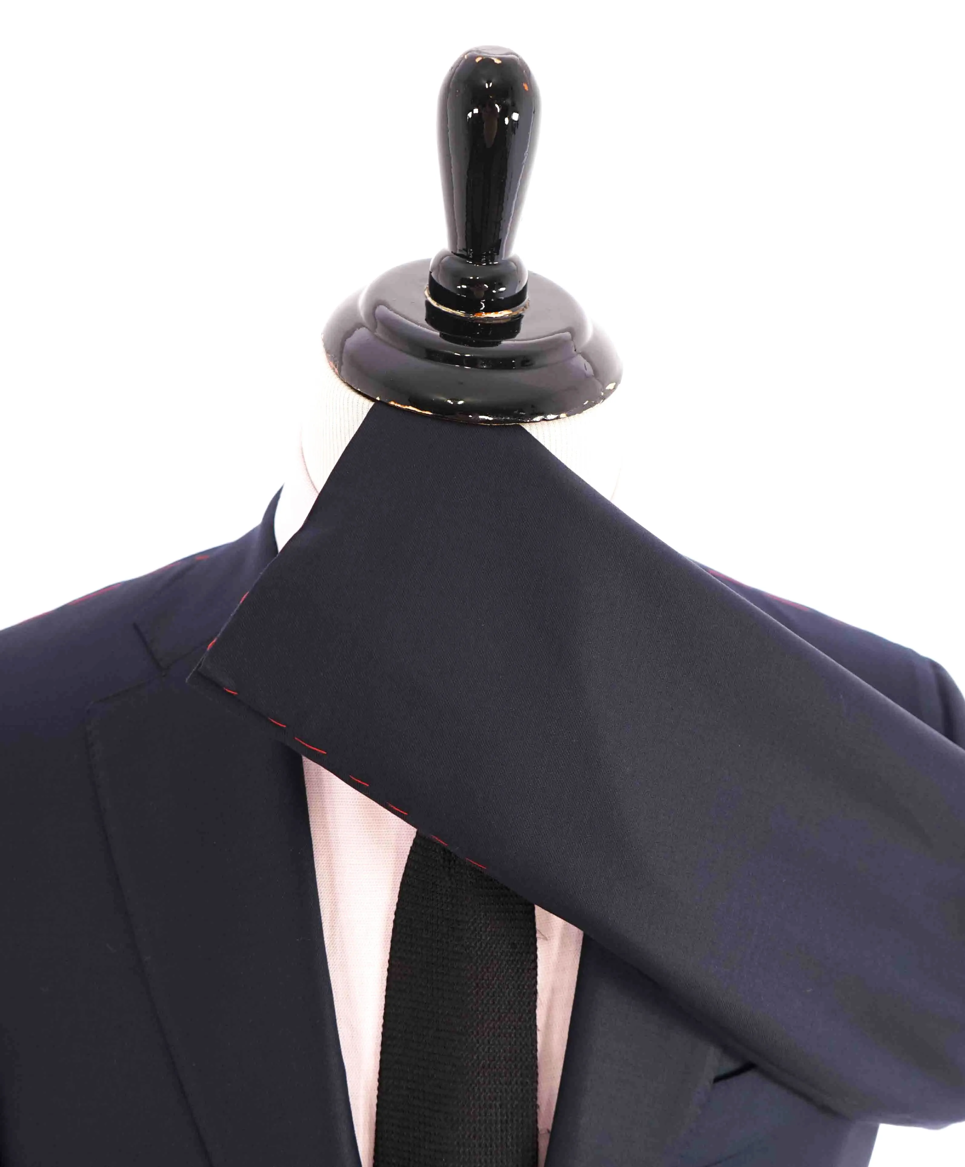 $3,750 ISAIA - Navy Blue "AQUASPIDER" *CLOSET STAPLE* Coral Pin Suit - 42R