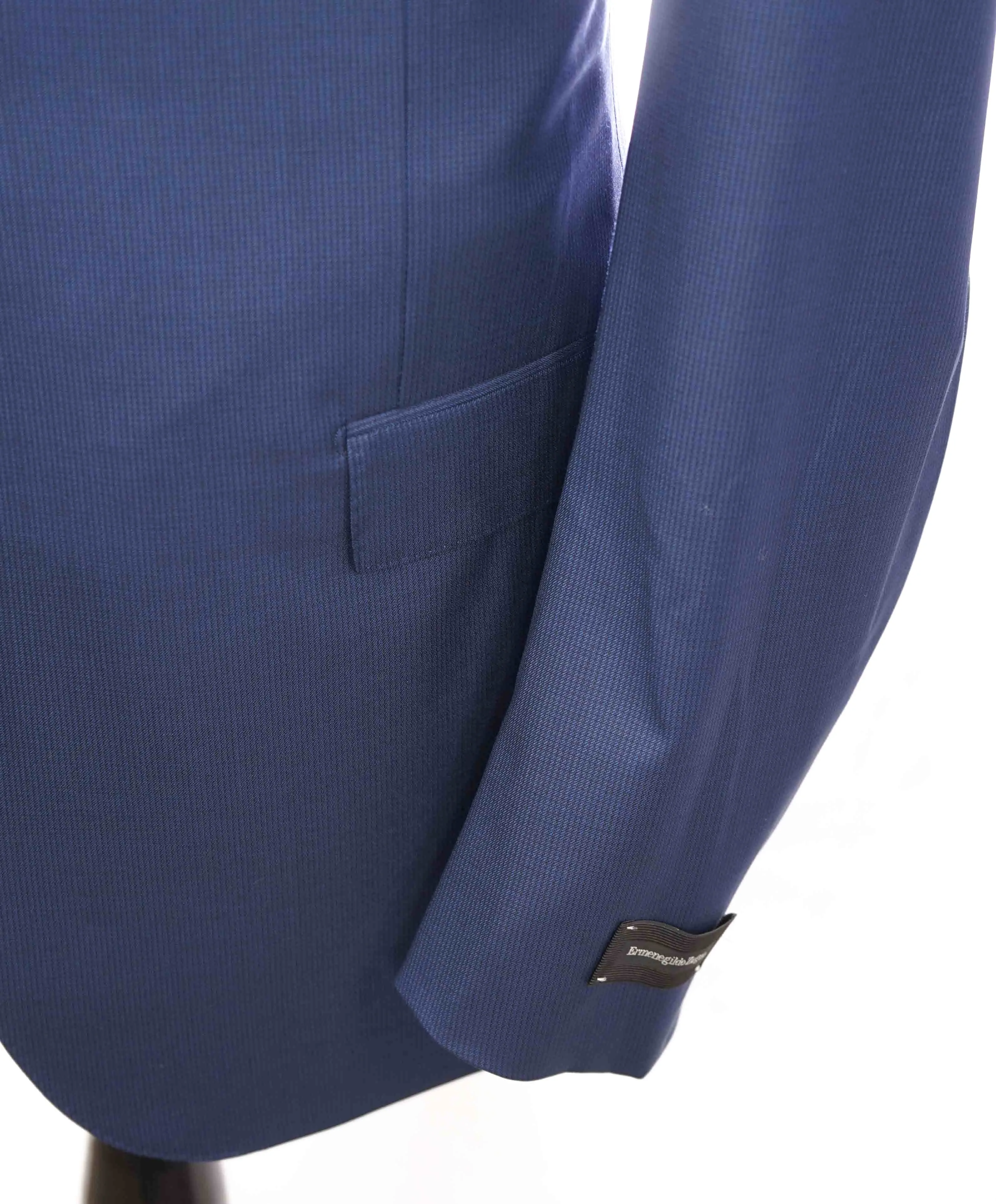 $3,990 ERMENEGILDO ZEGNA - "15 MILMIL 15" Blue Textured Premium Suit - 48R