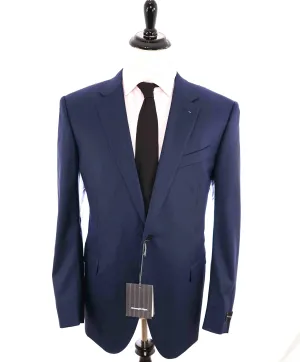 $3,990 ERMENEGILDO ZEGNA - "15 MILMIL 15" Blue Textured Premium Suit - 48R