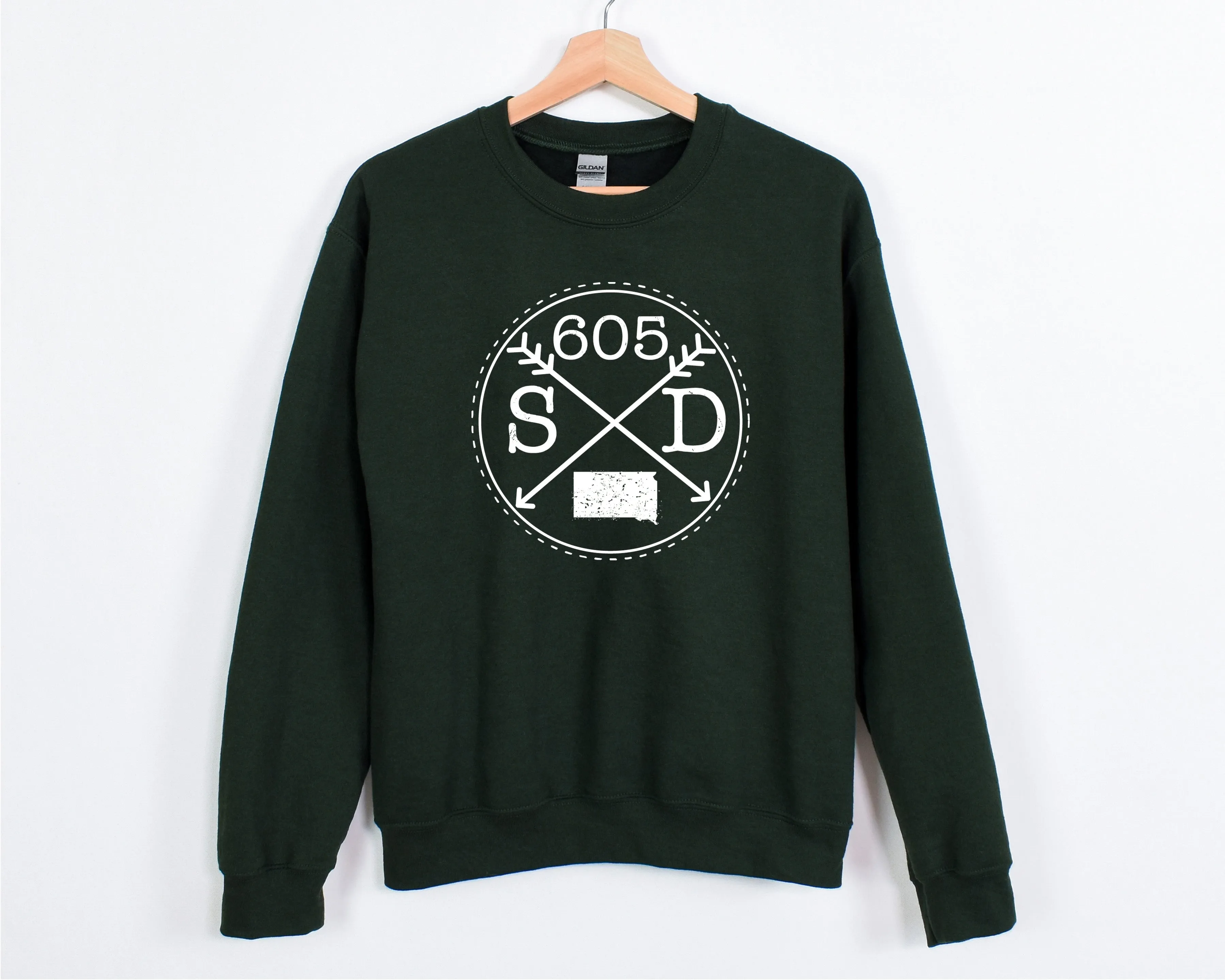 605 South Dakota Crewneck Sweatshirt