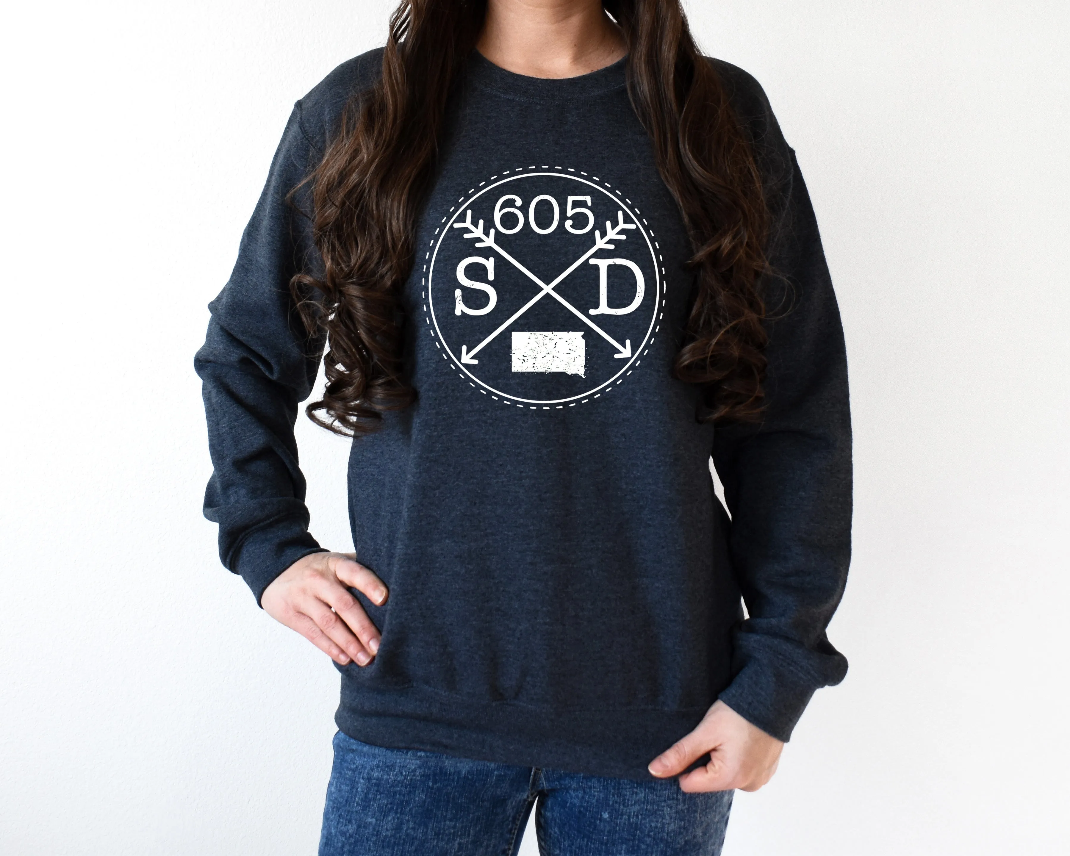 605 South Dakota Crewneck Sweatshirt