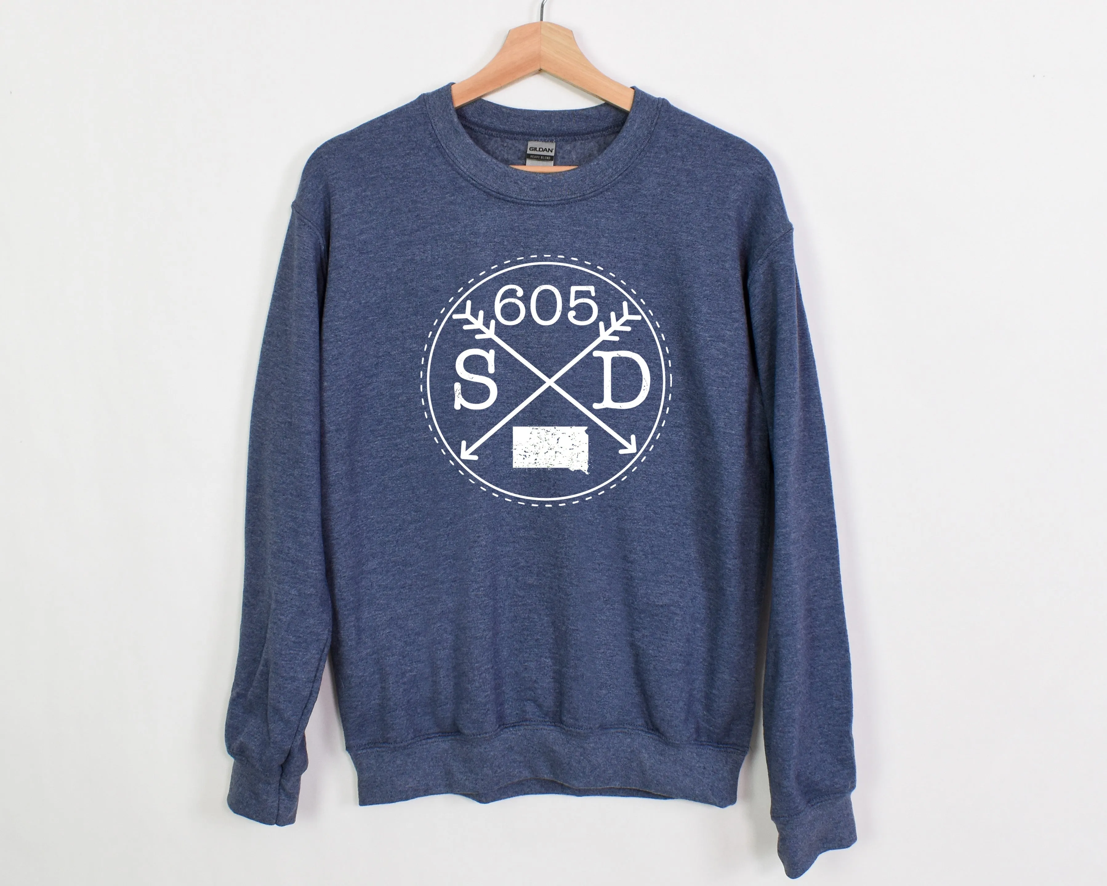 605 South Dakota Crewneck Sweatshirt