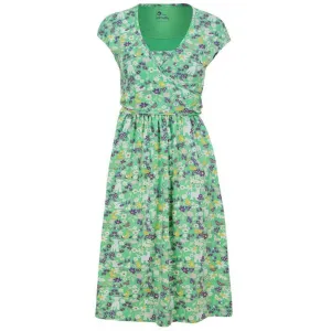 Adult Organic Wrap Dress - Spring Meadow