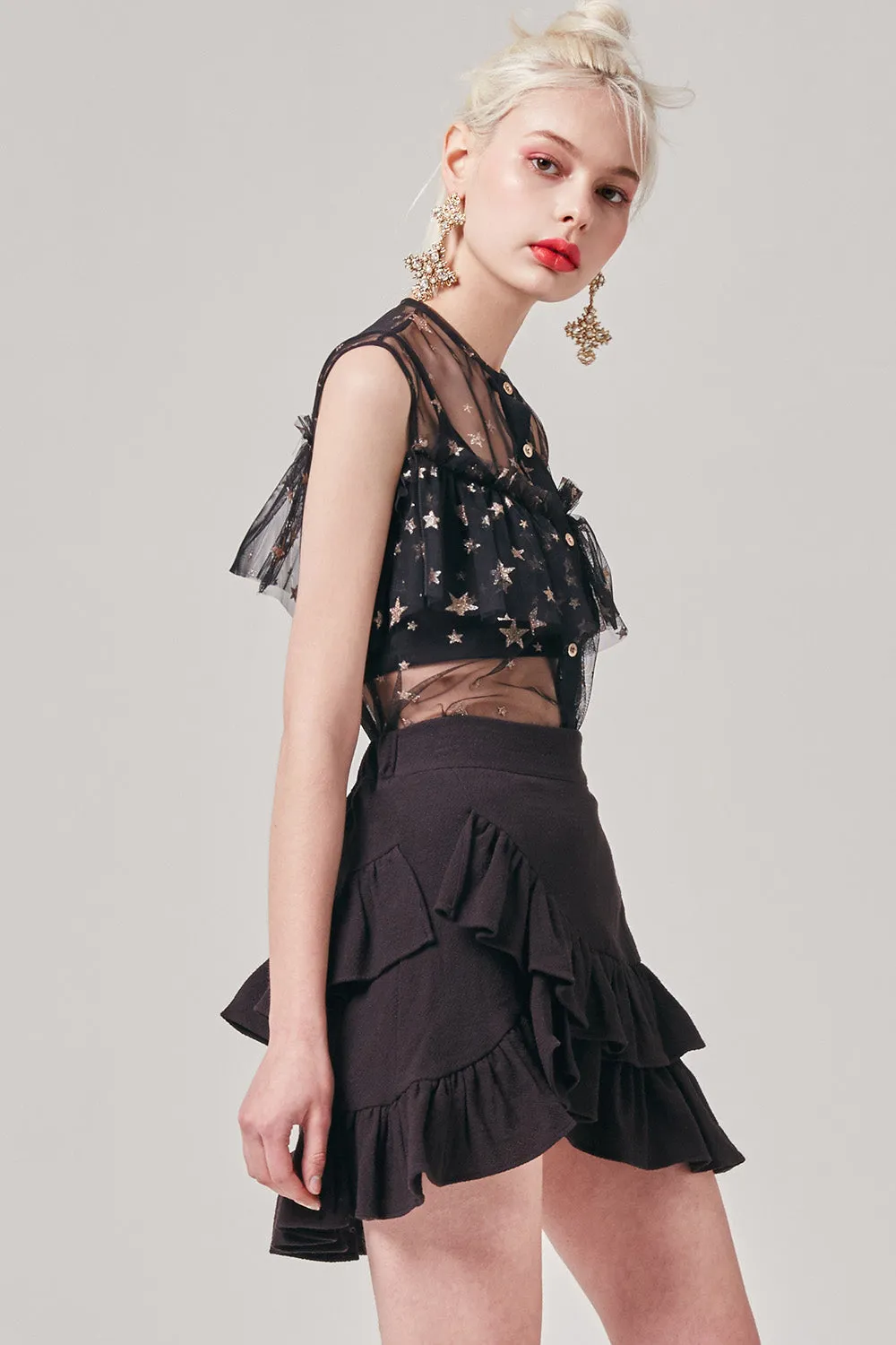 Agatha Ruffle Mini Skirt