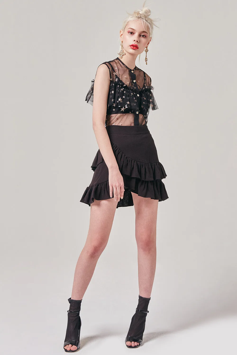 Agatha Ruffle Mini Skirt