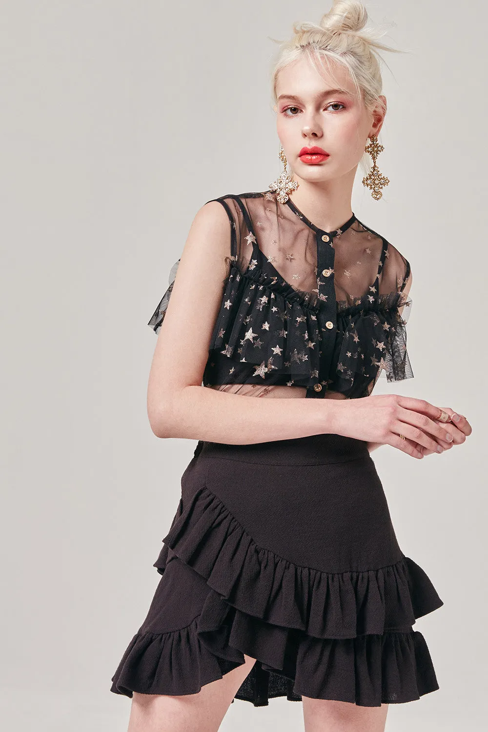 Agatha Ruffle Mini Skirt