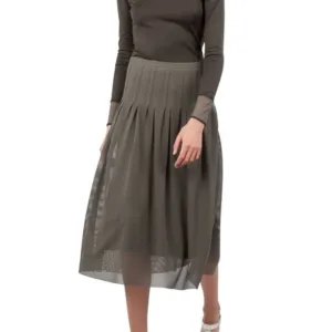 AKRIS Punto Skirt w/ Mesh Overlay sz 10