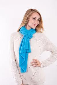 Alashan 100% Cashmere Dress Topper Poncho - Seashore