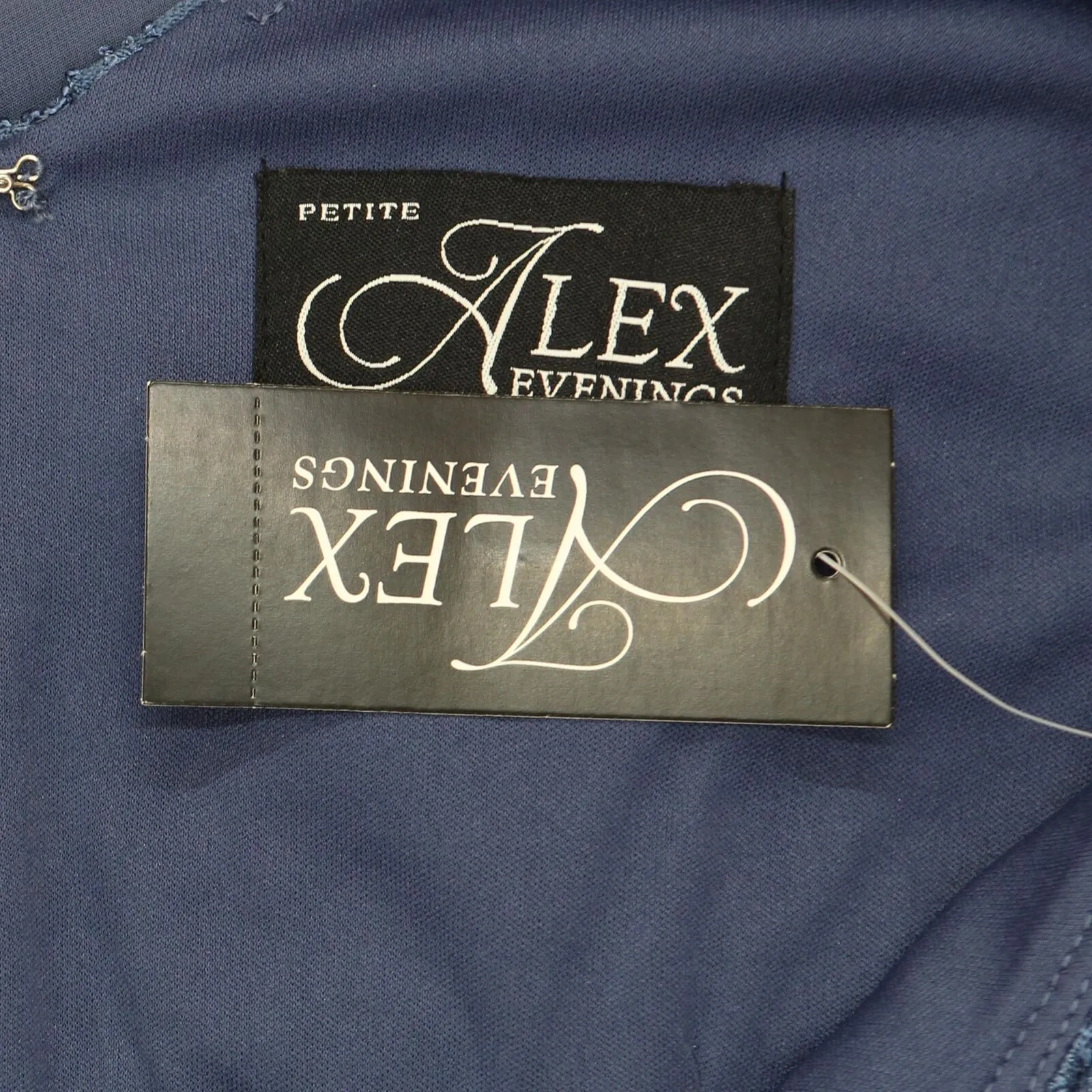 Alex Evenings Mock Two-Piece 3/4 Sleeve Full Length A-Line Gown