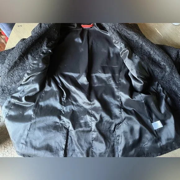 ALICE   OLIVIA- Lace overlay blazer