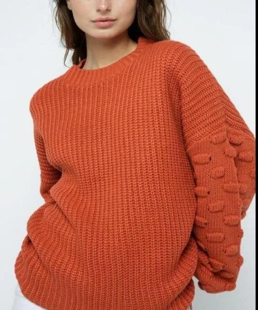 All Cozied Up Knit Ballon Sleeve Sweater Ivory
