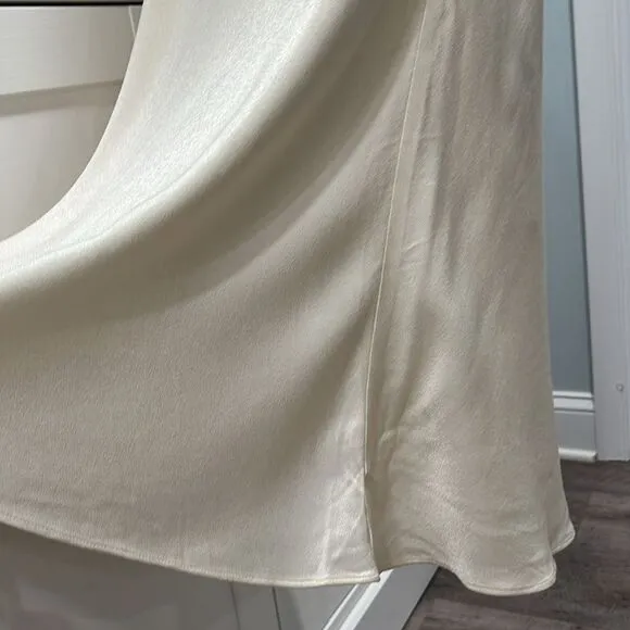 &amp; OTHER STORIES Stories Cream Textured Fitted Mermaid Style Maxi Skirt, Size 4