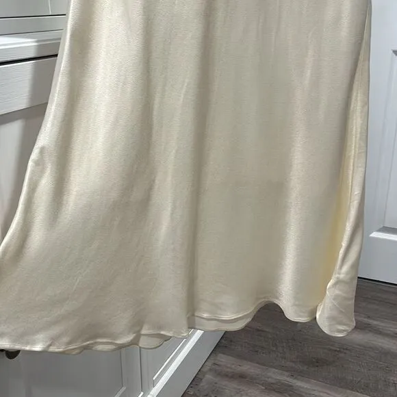 &amp; OTHER STORIES Stories Cream Textured Fitted Mermaid Style Maxi Skirt, Size 4