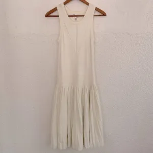 An Original Milly Of New York Cream Fit And Flare Dress