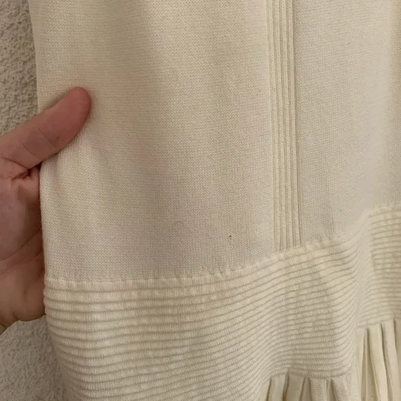 An Original Milly Of New York Cream Fit And Flare Dress