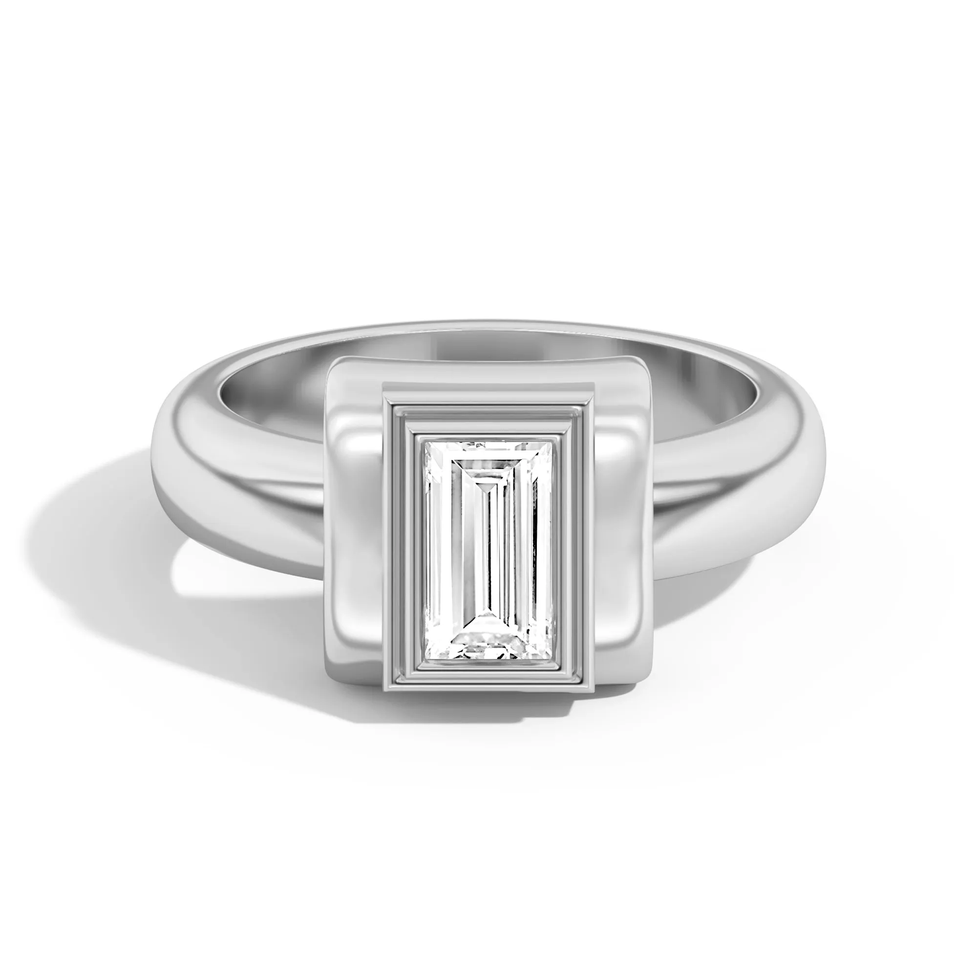 Ando Baguette Bezel Wrap Ring
