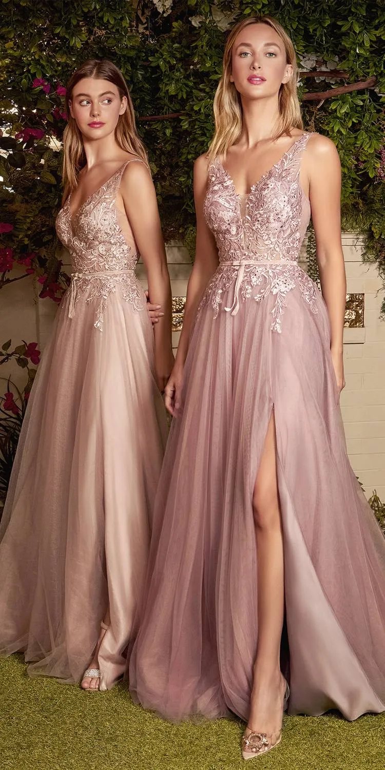 Andrea & Leo A1045 Sade Lace Tulle A-Line Gown