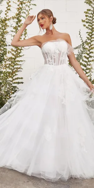 Andrea & Leo A1050W Aurora A-Line Tulle Ball Gown