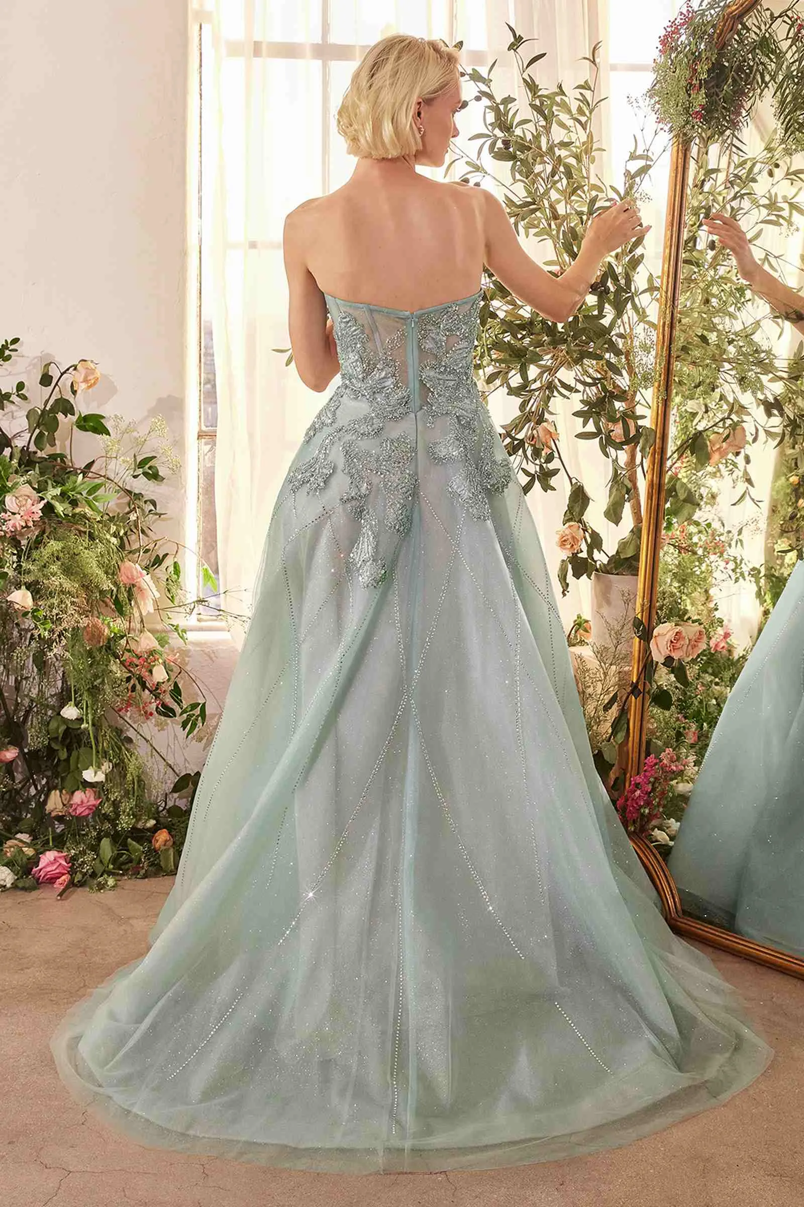 Andrea & Leo A1387 Dress Strapless Embellished Tulle Ball Gown