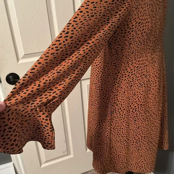 Ann Taylor Factory animal print sheath dress