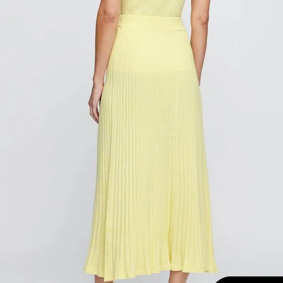 Anna Quan Cotton Maxi Skirt Yellow Aus 10/ US 6