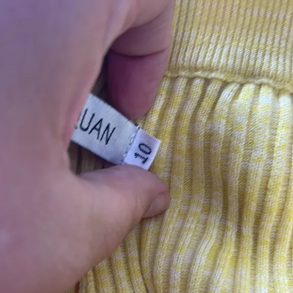 Anna Quan Cotton Maxi Skirt Yellow Aus 10/ US 6
