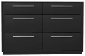 Anson 6 Drawer Double Desk, Java