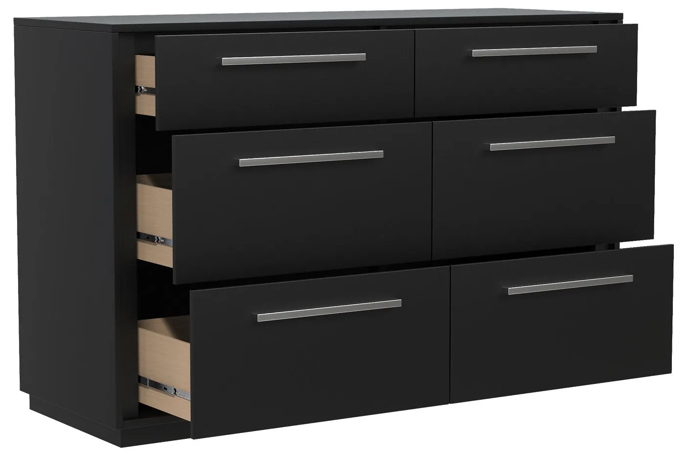 Anson 6 Drawer Double Desk, Java