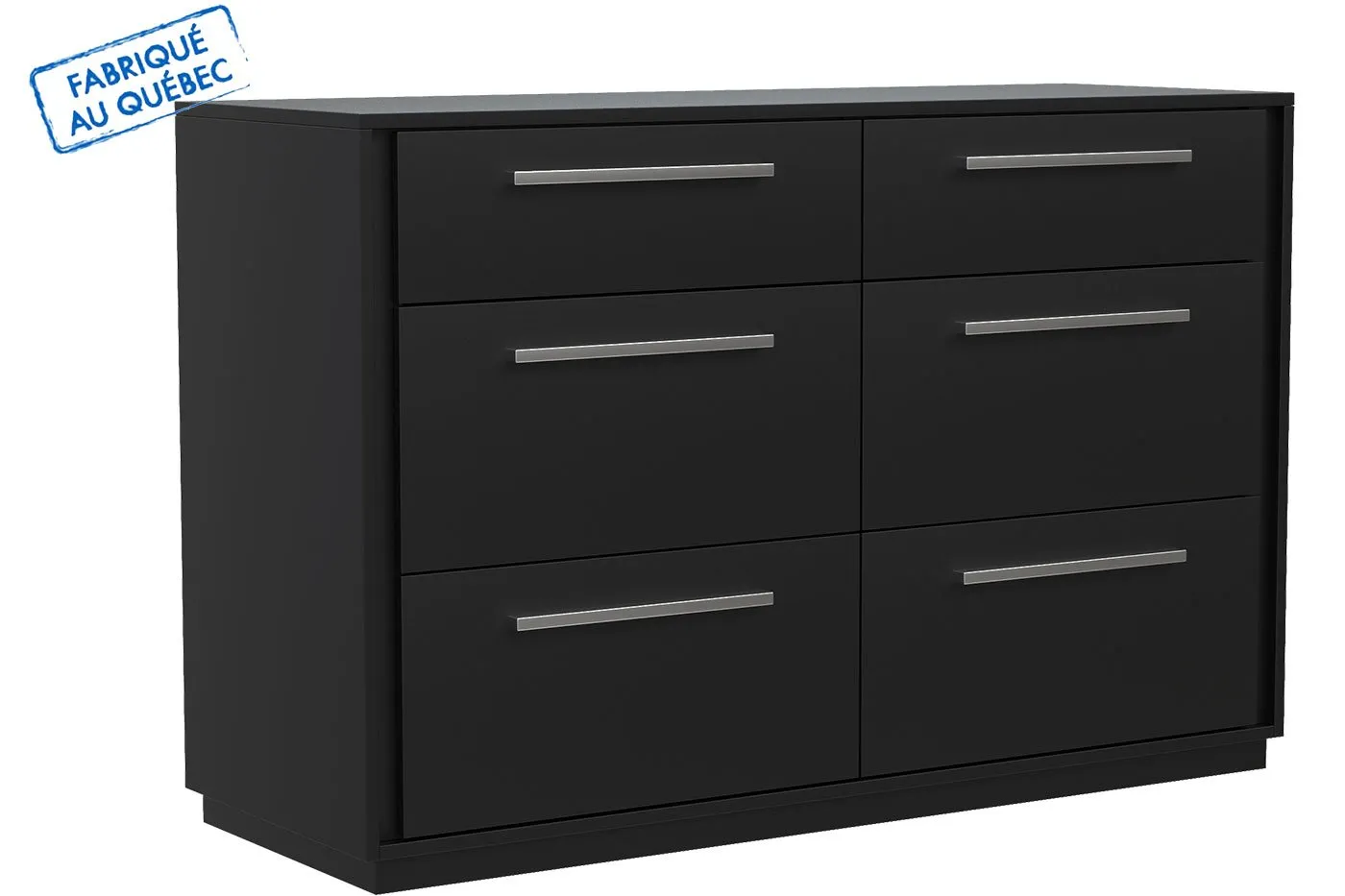 Anson 6 Drawer Double Desk, Java