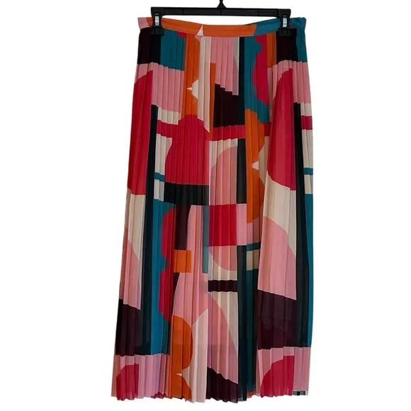 Anthropologie Maeve Aurelia A-Line Midi Skirt 8