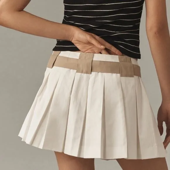 Anthropologie Maeve Pleated Skirt NEW
