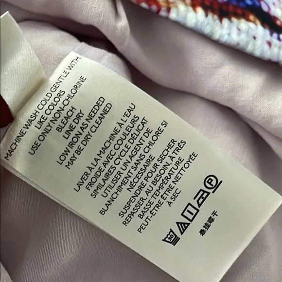 Anthropologie Pink and Blue Pleated Maxi A-Line Skirt for Resort Wear
