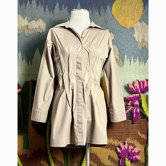 Anthropologie Pintuck Shirt Dress XXSP