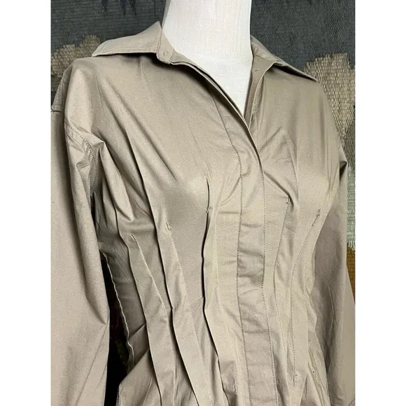 Anthropologie Pintuck Shirt Dress XXSP