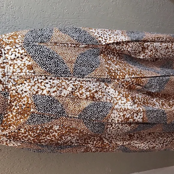 Anthropologie Sleeveless Mock Neck Twofer Midi Dress Neutral Colors